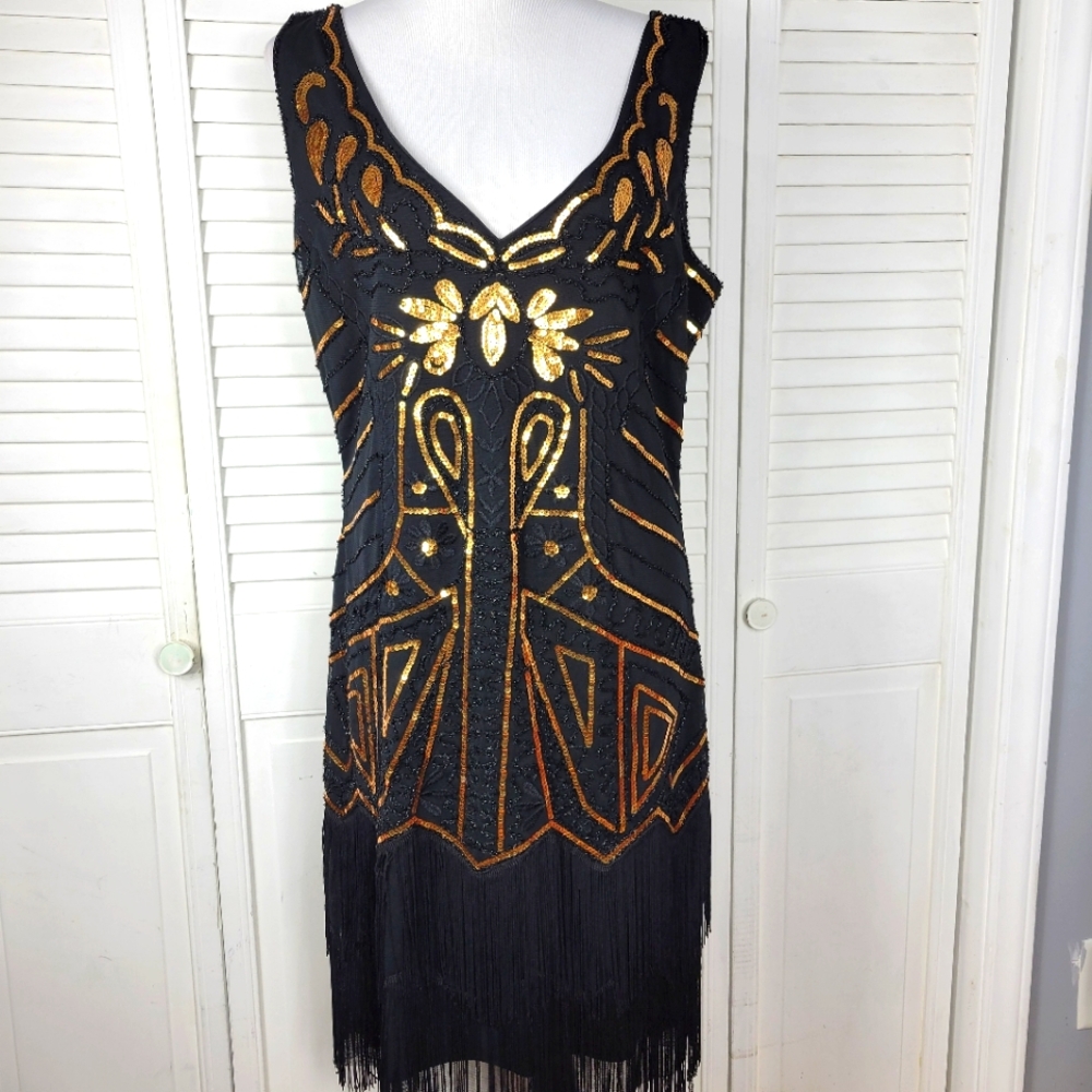 Babeyon XXL sequin flapper dress